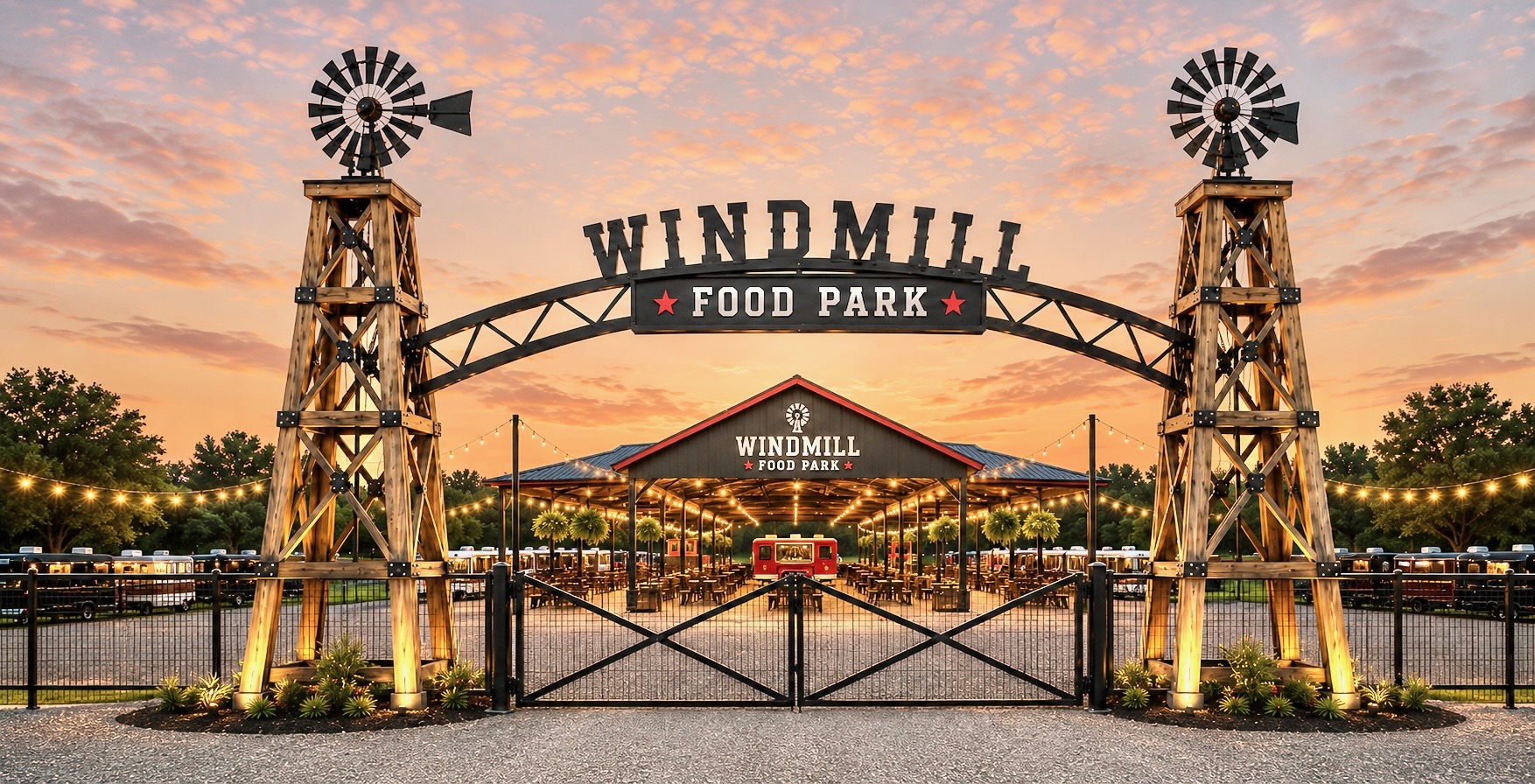 Windmill Food Park entrance gate