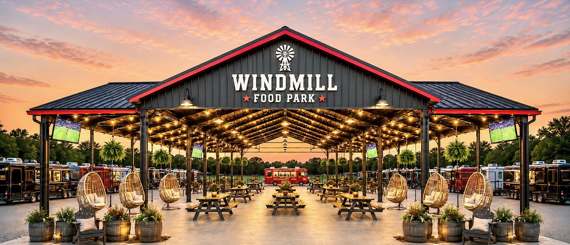 Windmill Food Park pavilion
